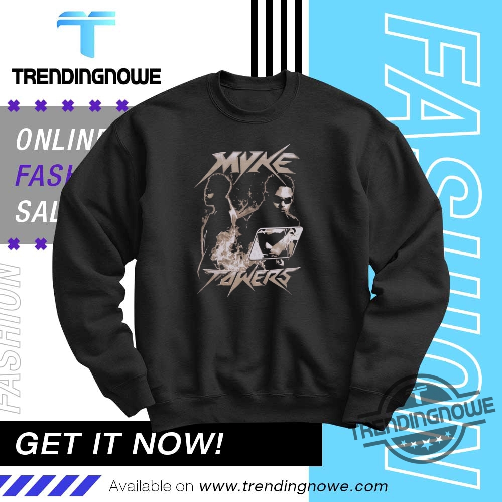Myke Towers Fire Collage Shirt 10 Myke Towers Fire Collage Shirt
