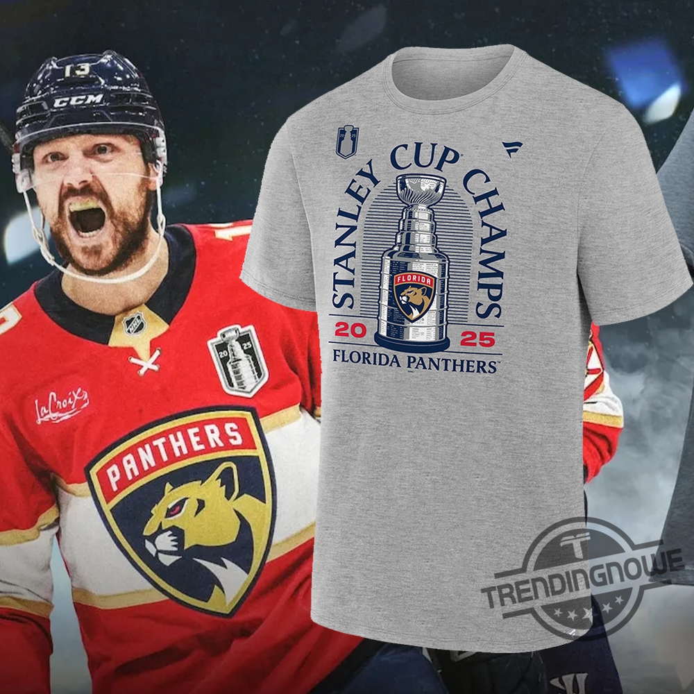 "Celebrate the Panthers: 2025 Stanley Cup Champions Gear and Apparel" 9 Florida Panthers 2025 Stanley Cup Champs Locker Room Shirt