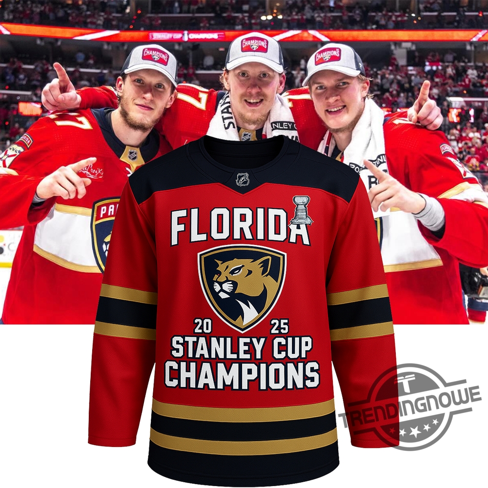 2025 Stanley Cup Champions Florida Panthers Hockey Jersey 6 2025 Stanley Cup Champions Florida Panthers Hockey Jersey