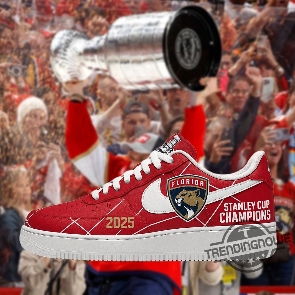 Florida Panthers 2025 Stanley Cup Champions Air Force 1 Sneaker trendingnowe 2