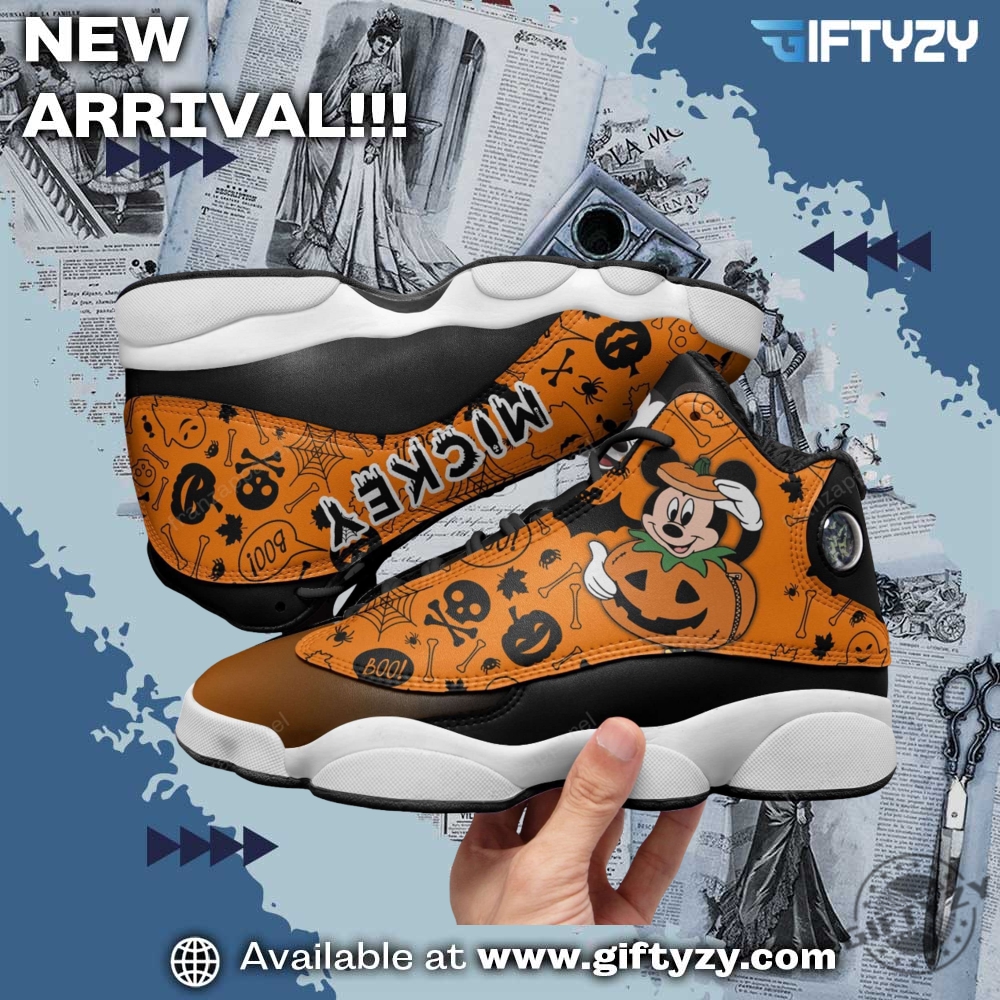 Mickey Disney Halloween Air Jodan J13 Sneaker Shoes 3 Mickey Disney Halloween Air Jodan J13 Sneaker Shoes