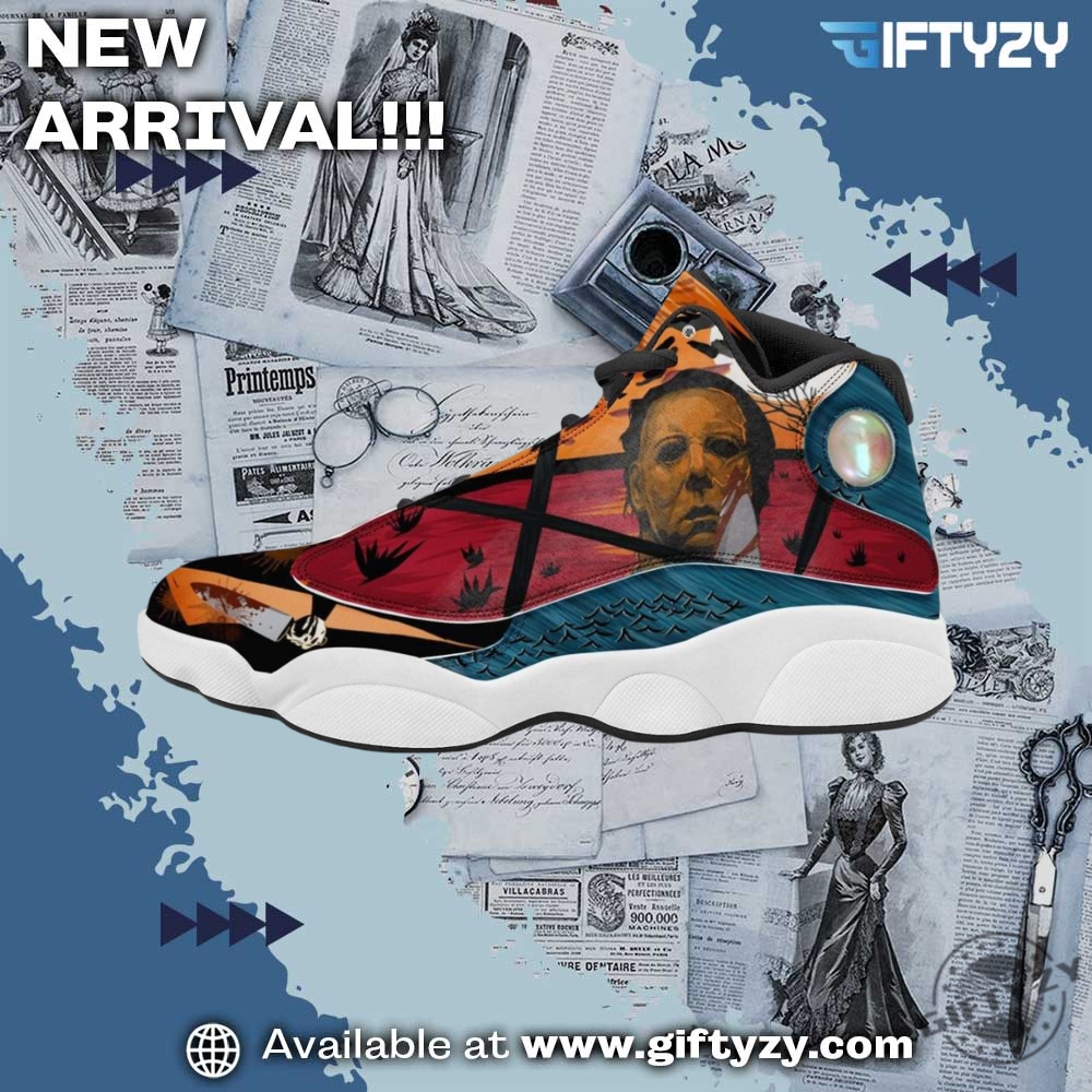 Michael Myers Halloween Air Jodan J13 Sneaker Shoes 6 Michael Myers Halloween Air Jodan J13 Sneaker Shoes