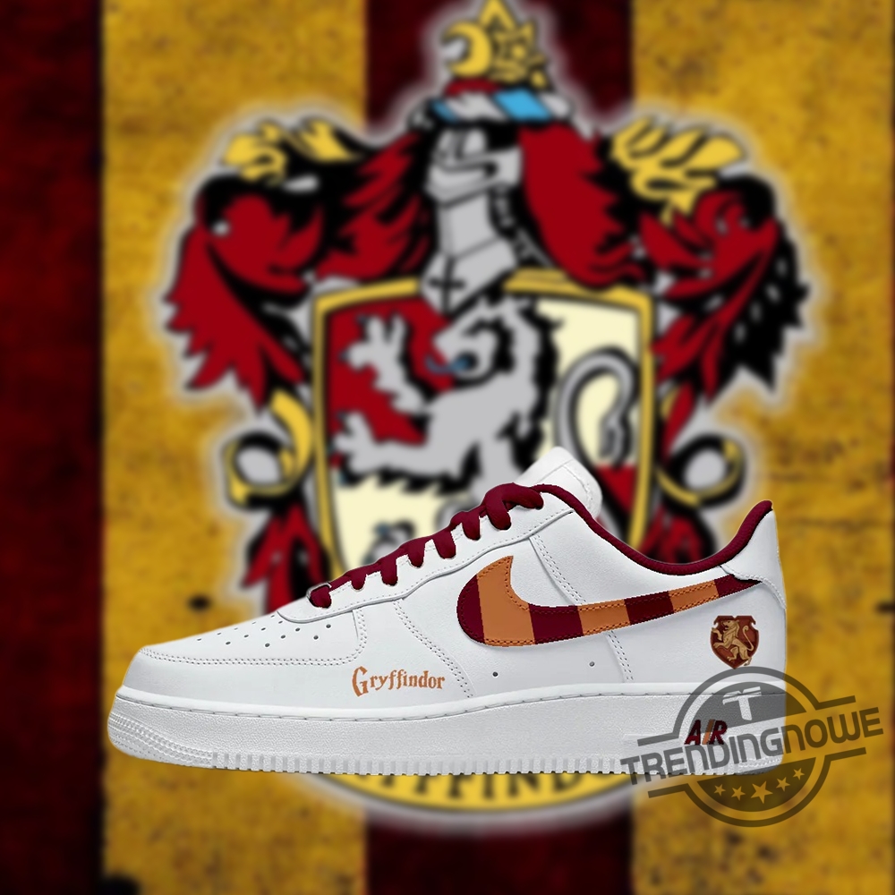 "Shop 2025 Florida Panthers Champions Jerseys & Custom Air Force 1s" 12 Harry Potter Gryffindor White Nike Air Force 1 Sneakers