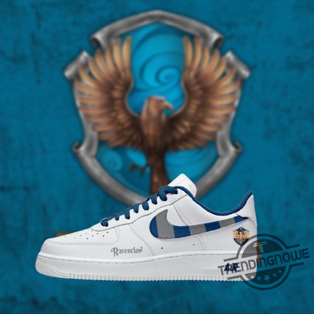 "Shop 2025 Florida Panthers Champions Jerseys & Custom Air Force 1s" 15 Harry Potter Ravenclaw White Nike Air Force 1 Sneakers