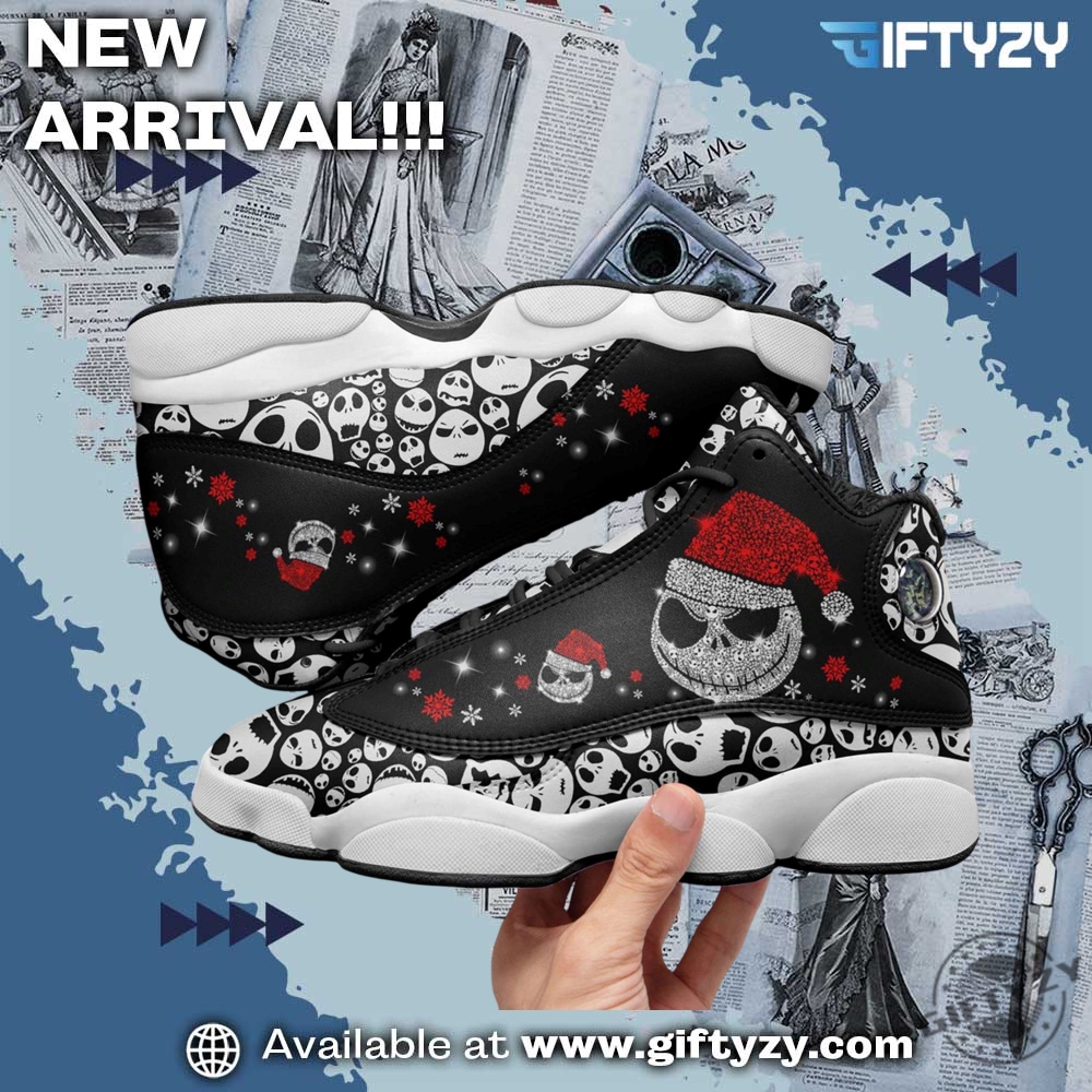 Jack Skellington Air Jodan J13 Sneaker Shoes 3 Jack Skellington Air Jodan J13 Sneaker Shoes