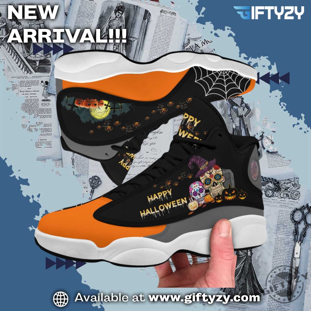 Happy Halloween Air Jodan J13 Sneaker Shoes 4 Happy Halloween Air Jodan J13 Sneaker Shoes