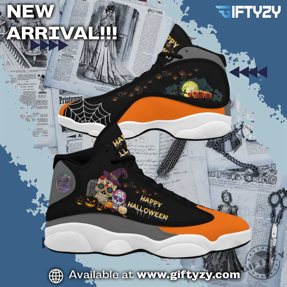 Happy Halloween Air Jodan J13 Sneaker Shoes 5 Happy Halloween Air Jodan J13 Sneaker Shoes
