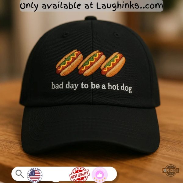 its a bad day to be a hotdog 4th of july embroidered hat