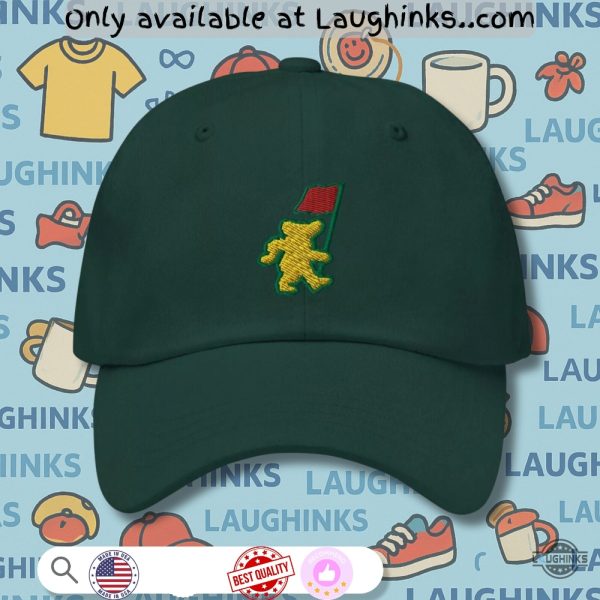 grateful dead golf hat dancing bear masters augusta embroidered baseball cap