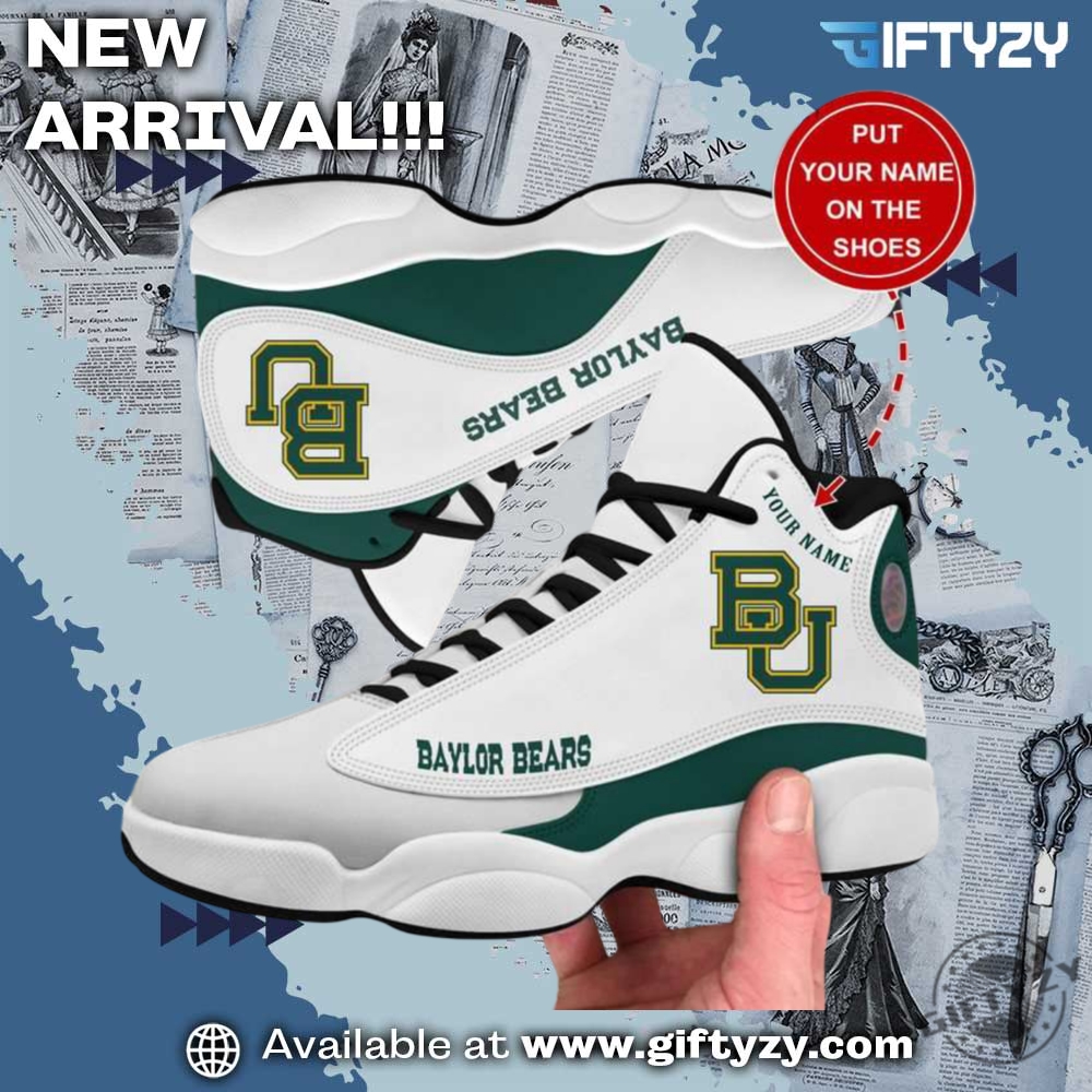 Air Jodan J13 Sneaker Shoes For Everyone 30 Baylor Bears Air Jd13 Shoes Custom Personalized Jordan 13 Sneakers