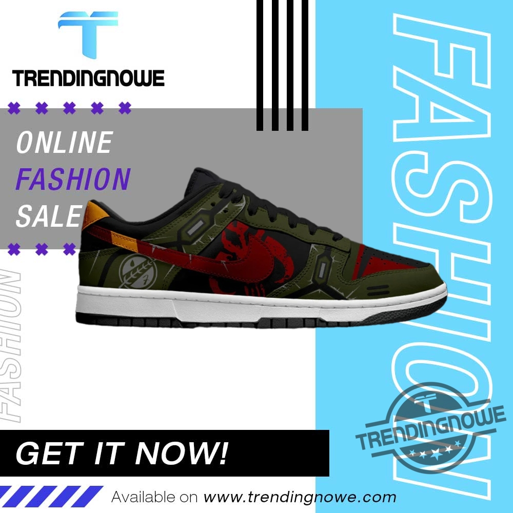 "Discover Iconic Star Wars Dunk Low Shoes: Darth Vader to Yoda" 6 Star Wars Boba Fett Dunk Low Shoes Legendary Bounty Hunter Sneaker