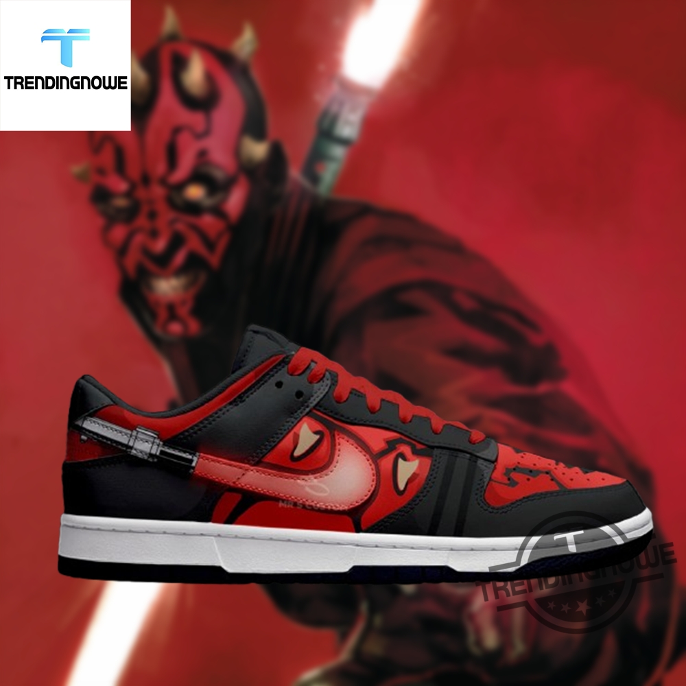 "Discover Iconic Star Wars Dunk Low Shoes: Darth Vader to Yoda" 12 Star Wars Darth Maul Dunk Low Shoes Fiery Sith Warrior Sneaker