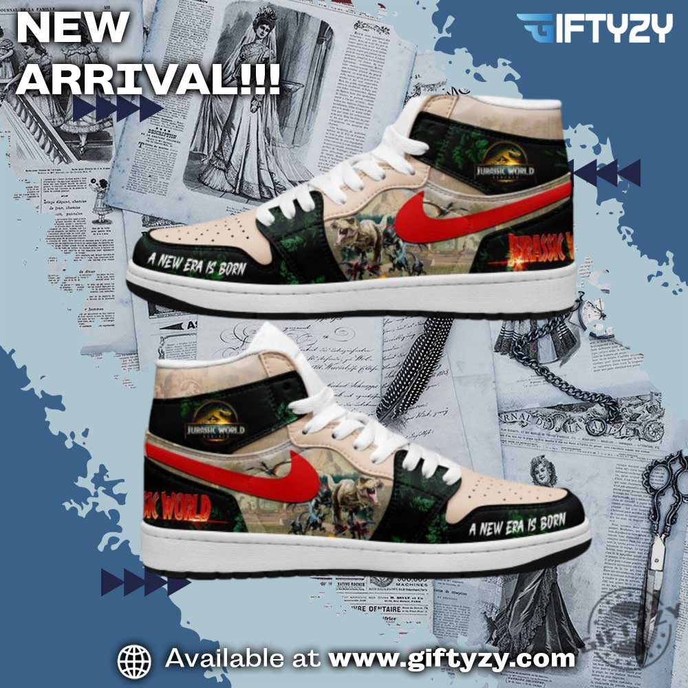 America Sneakers Shoes 5 Jurassic World A New Era Is Born Movie Air Jordan 1 Shoes