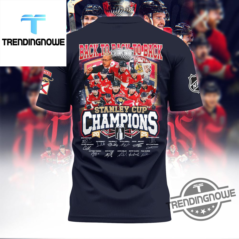 Florida Panthers Stanley Cup Champions 2025 Team Shirt 9 Florida Panthers Stanley Cup Champions 2025 Team Shirt
