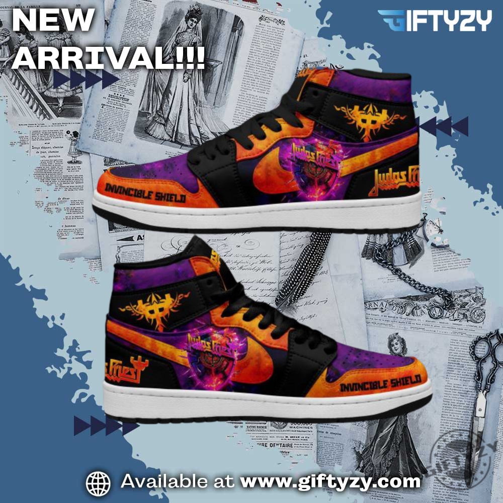 America Sneakers Shoes 7 Judas Priest Invicible Shield Music Air Jordan 1 Shoes