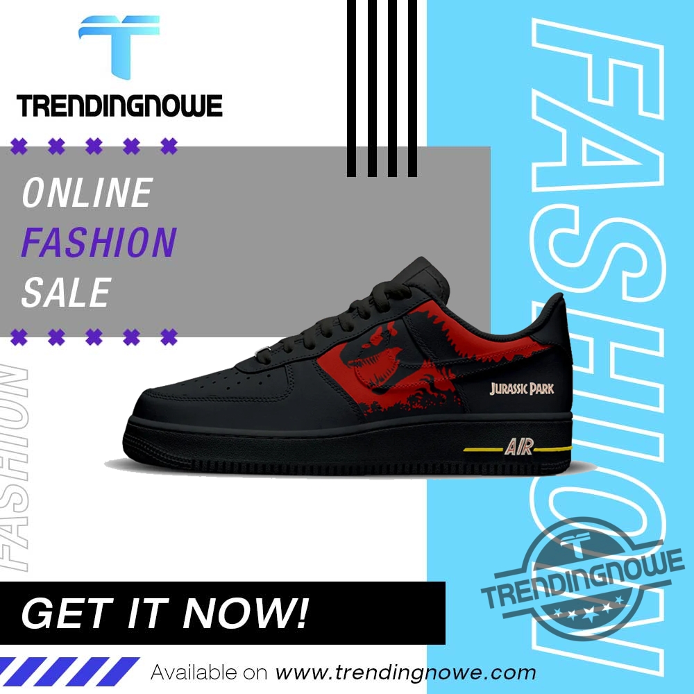 Jurassic World Rebirth 2025 T Rex Air Force 1 Sneakers 7 Jurassic World Rebirth 2025 T Rex Air Force 1 Sneakers