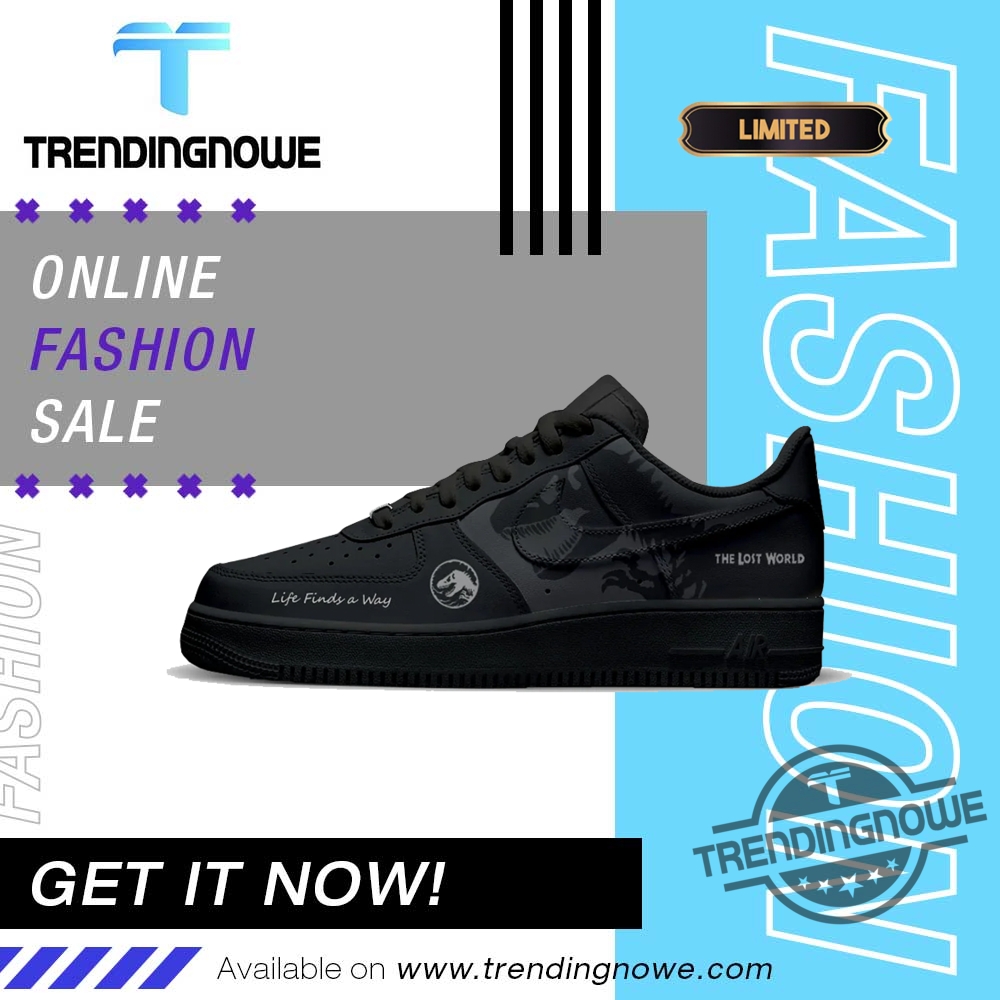 Jurassic World Dr Ian Malcolm Air Force 1 Sneakers 7 Jurassic World Dr Ian Malcolm Air Force 1 Sneakers