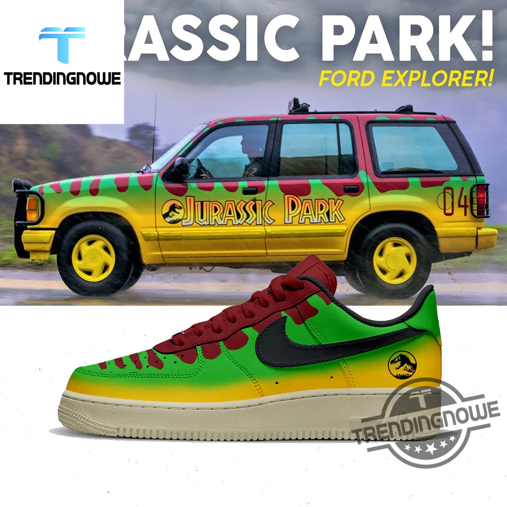 "Unique Crocs and Jerseys: Celebrate in Style with Iconic Apparel" 12 Jurassic Park Car Air Force 1 Sneakers