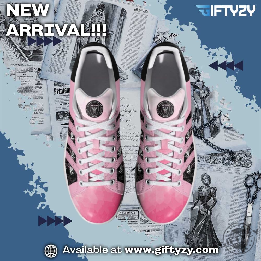 Inter Miami Football Messi 10 Stan Smith Shoes 3 Inter Miami Football Messi 10 Stan Smith Shoes