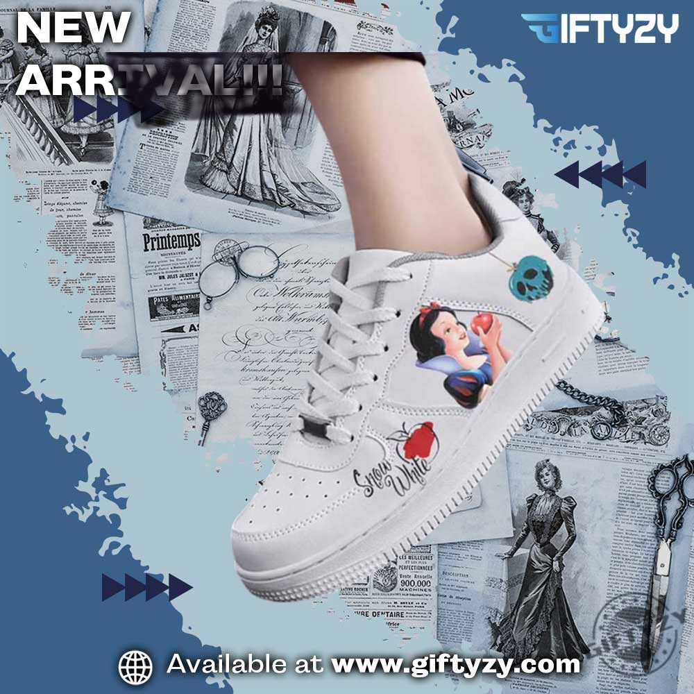 America Sneakers Shoes 19 Princess Snow White Af1 Sneaker Air Force 1 Shoes For Disney Fans
