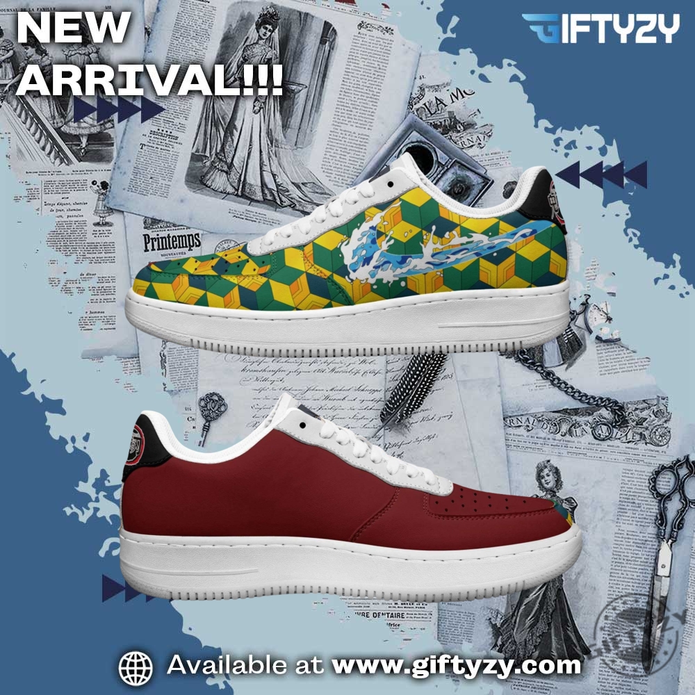 Demon Slayer Anime Giyu Tomioka Af1 Sneaker Air Force 1 Shoes 3 Demon Slayer Anime Giyu Tomioka AF1 Sneaker Air Force 1 Shoes