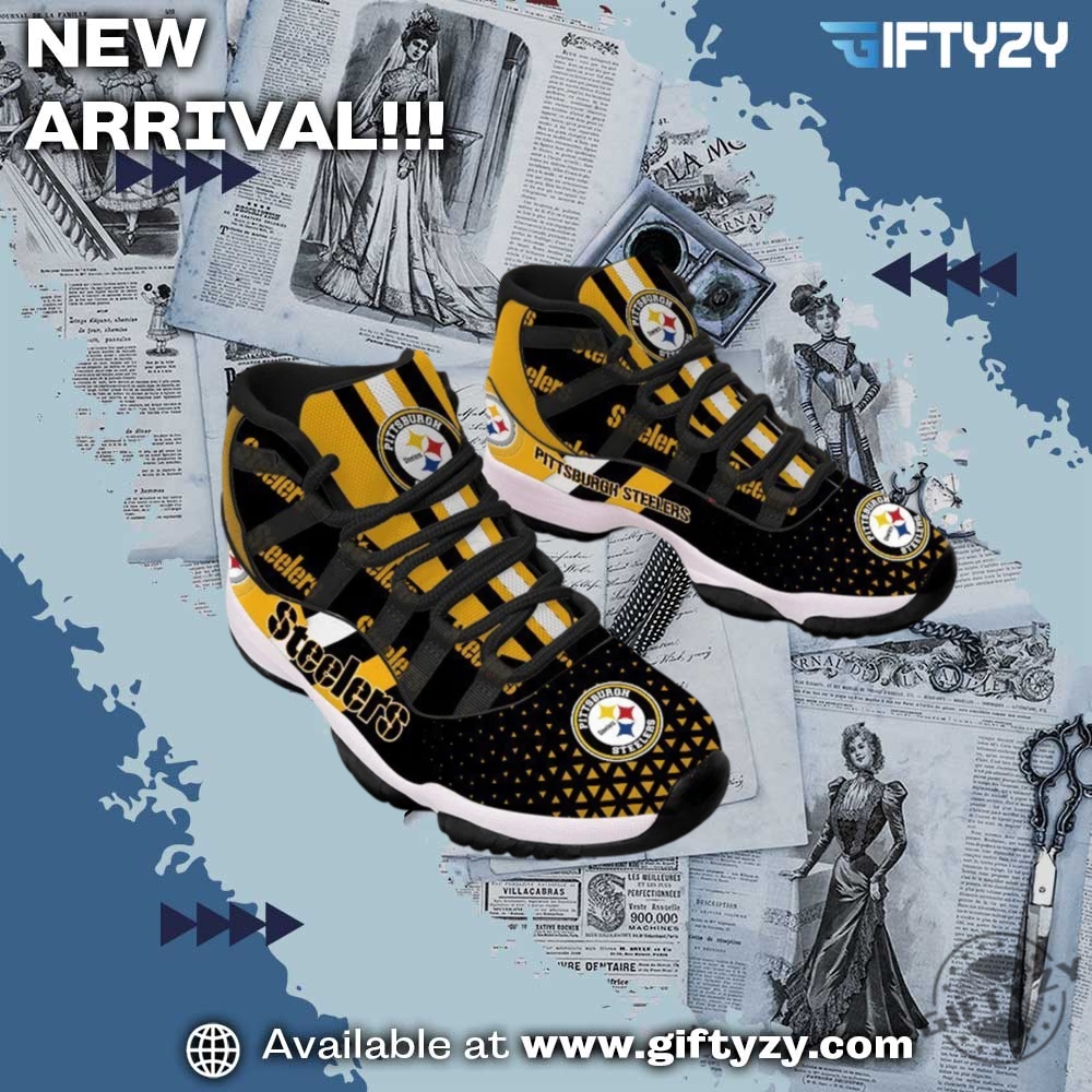 Pittsburgh Steelers Air Jordan 11 Sneakers Shoes 3 Pittsburgh Steelers Air Jordan 11 Sneakers Shoes