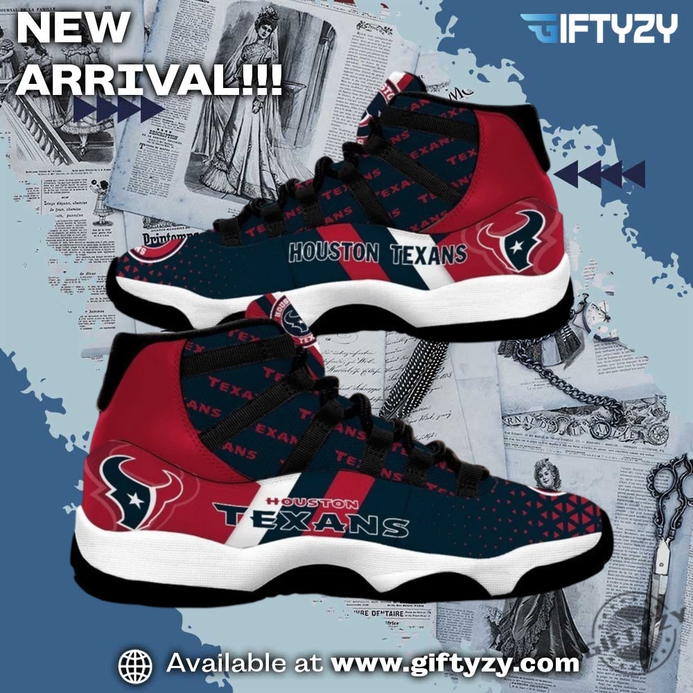 Houston Texans Air Jordan 11 Sneakers Shoes 3 Houston Texans Air Jordan 11 Sneakers Shoes