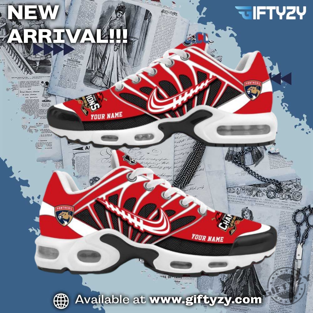 America Sneakers Shoes 30 Florida Panthers 2025 Stanley Cup Champions Air Max Sneaker Shoes