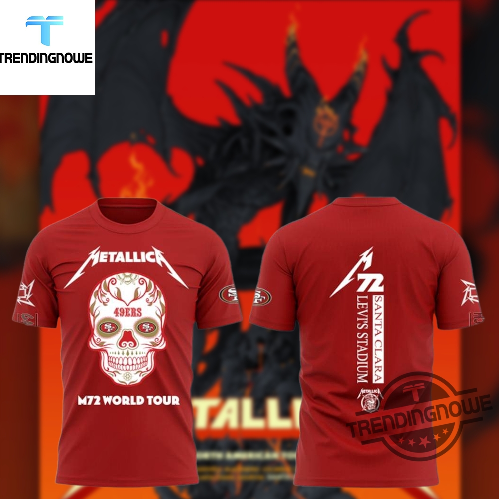The Metallica Sugar Skull M72 World Tour Santa Clara 2025 Shirt trendingnowe 1