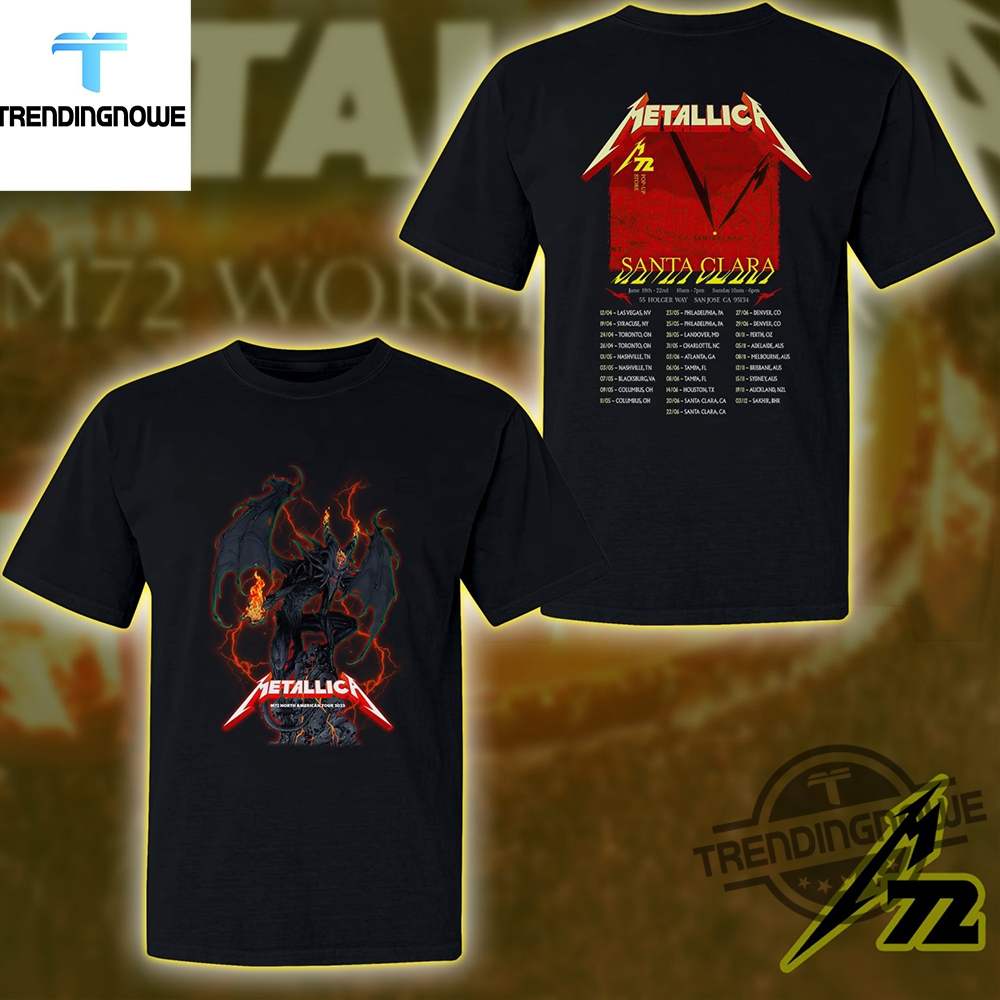 Metallica Concert Tour M72 World Tour June202025 SantaClara Shirt trendingnowe 2