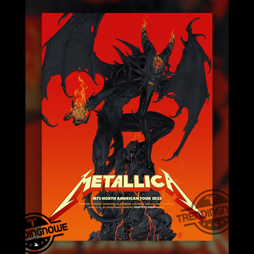 Metallica M72 World Tour Santa Clara 2025 Poster 5 Metallica M72 World Tour Santa Clara 2025 Poster