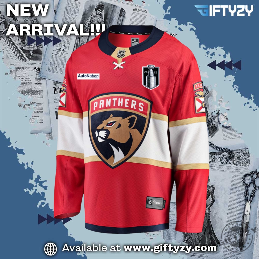 Florida Panthers Champion Nhl Stanley Cup 2025 3D Jersey 5 Florida Panthers Champion NHL Stanley Cup 2025 3D Jersey