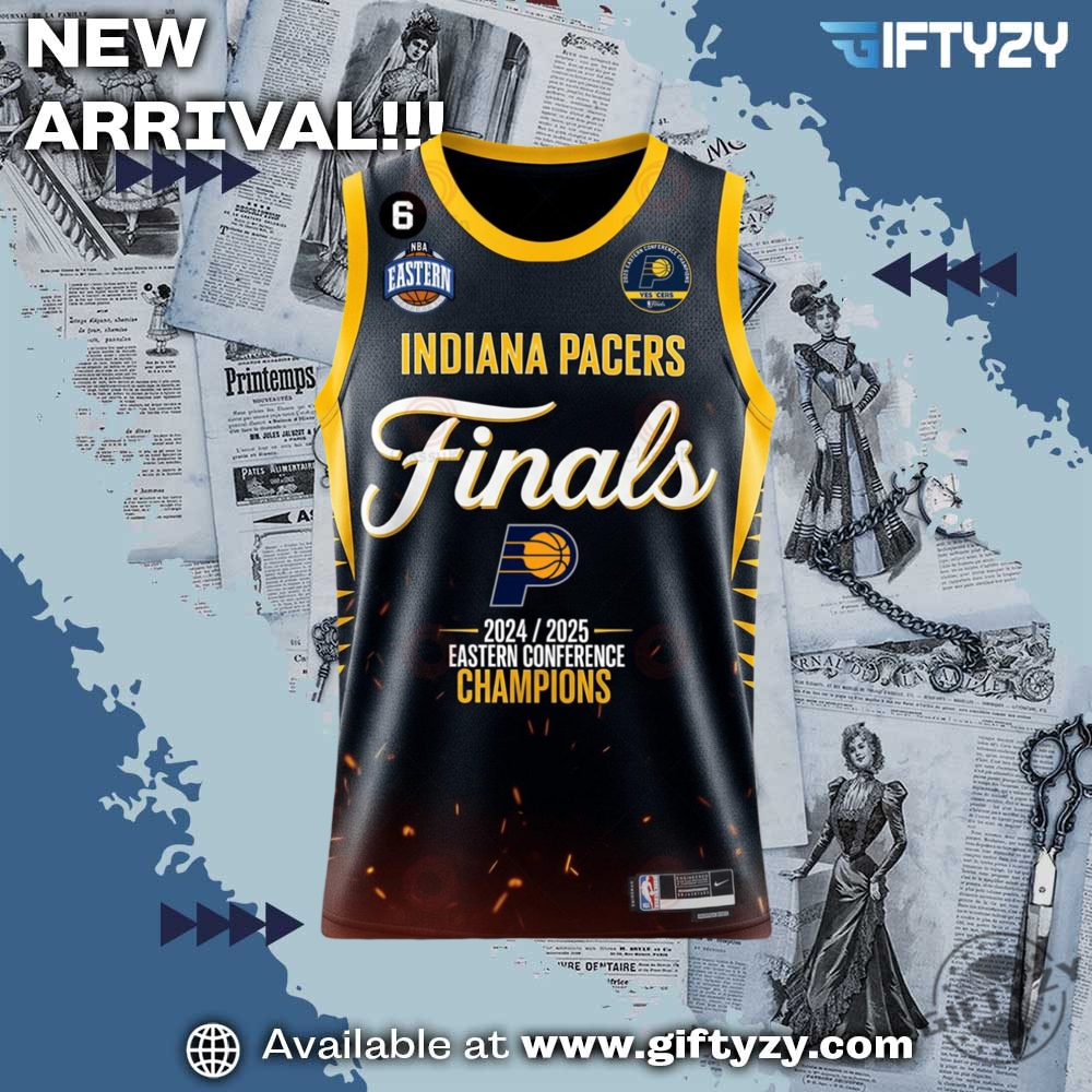 Indiana Pacers Finals Eastern Conference Champions 2025 Special Edition Basketball Jersey 4 Indiana Pacers Finals Eastern Conference Champions 2025 Special Edition Basketball Jersey