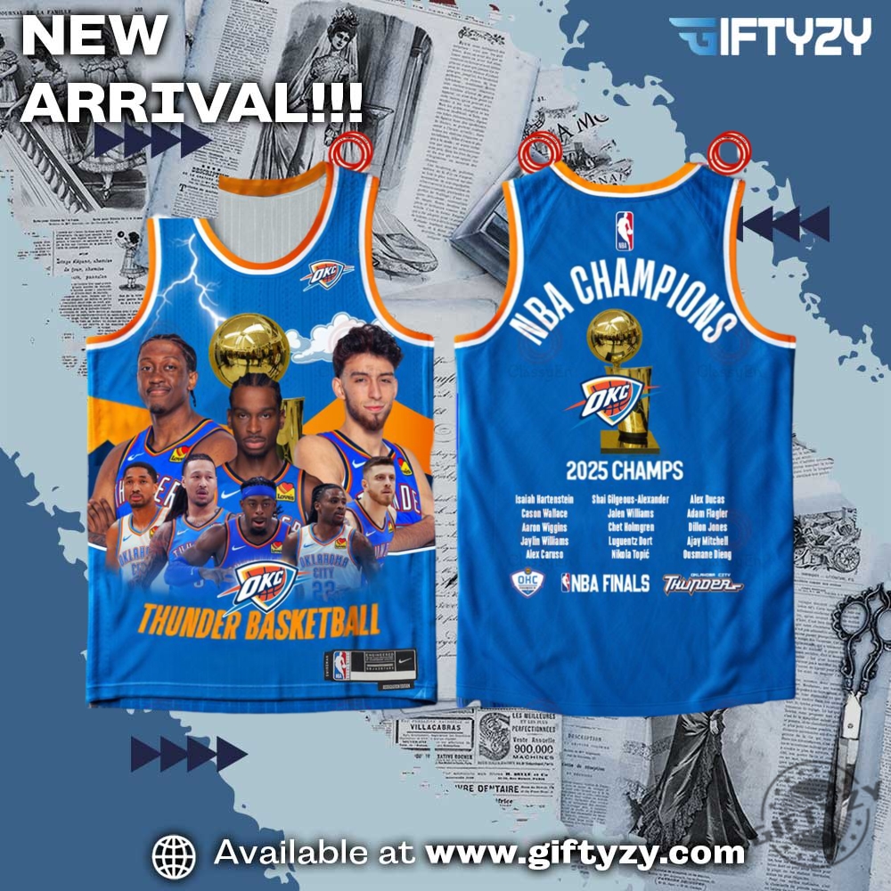 Florida Panthers Champion NHL Stanley Cup 2025 Jersey, NBA 2025 Champions Jersey 15 Oklahoma City Thunder Nba Finals 2025 Champs Limited Edition Basketball Jersey