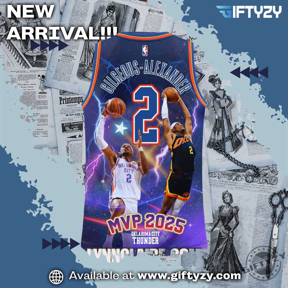 Shai Gilgeousalexander Oklahoma City Thunder Mvp Special Edition 2025 Basketball Jersey 5 Shai Gilgeous-Alexander Oklahoma City Thunder MVP Special Edition 2025 Basketball Jersey