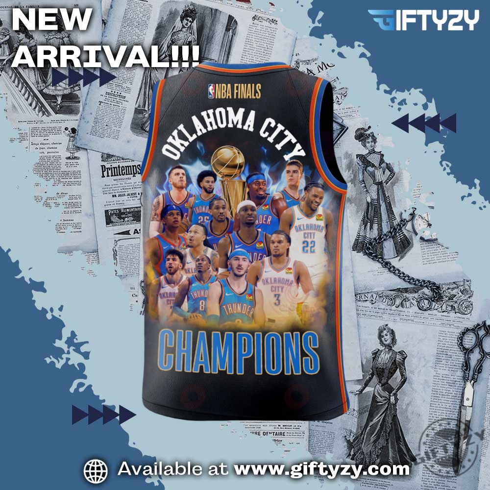 Nba Finals Oklahoma City Thunder Champions 2025 Special Edition Basketball Jersey 5 NBA Finals Oklahoma City Thunder Champions 2025 Special Edition Basketball Jersey