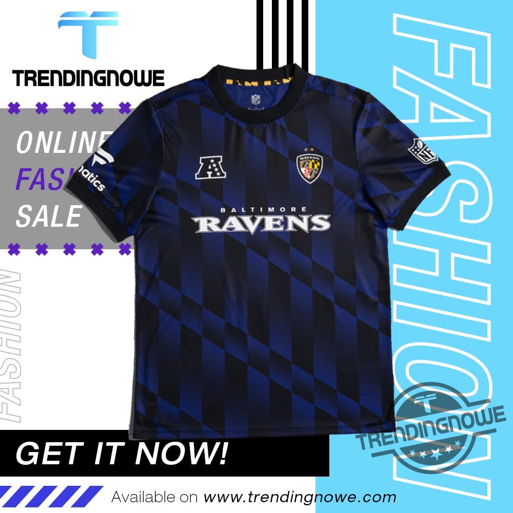 "Shop NFL Fanatics Football Meets Soccer Jerseys for Your Favorite Teams" 4 Nfl Fanatics Baltimore Ravens Football Meets Football Soccer Jersey