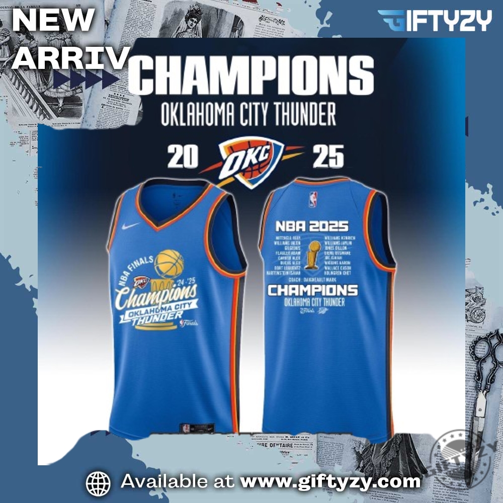 Florida Panthers Champion NHL Stanley Cup 2025 Jersey, NBA 2025 Champions Jersey 20 Nba Finals Champions Oklahoma City Thunder 2025 Limited Edition Basketball Jersey