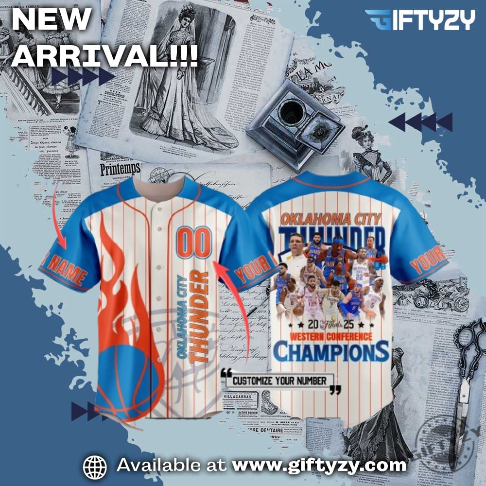 Florida Panthers Champion NHL Stanley Cup 2025 Jersey, NBA 2025 Champions Jersey 24 Oklahoma City Thunder 2025 Finals Eastern Conference Champions Custom Name Special Edition Baseball Jersey