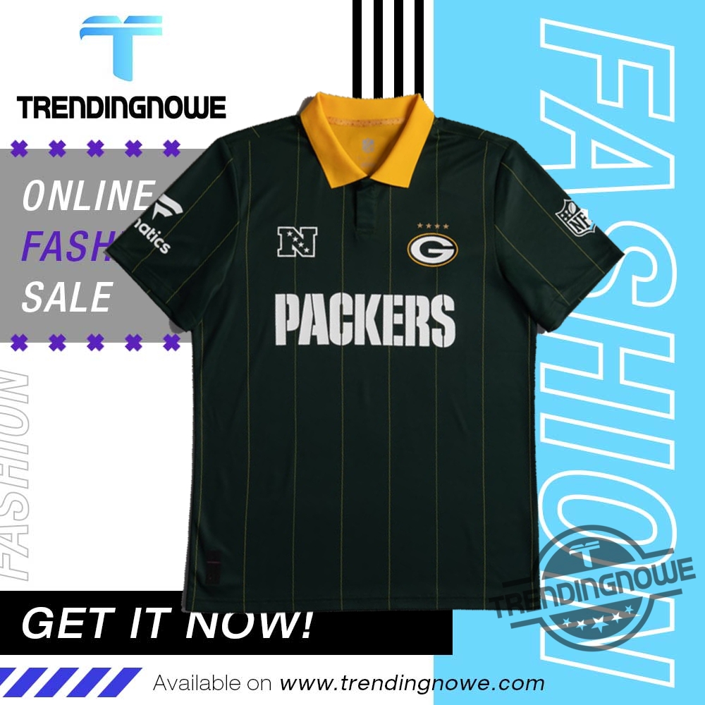Nfl Fanatics Green Bay Packers Football Meets Football Soccer Jersey 5 NFL Fanatics Green Bay Packers Football Meets Football Soccer Jersey