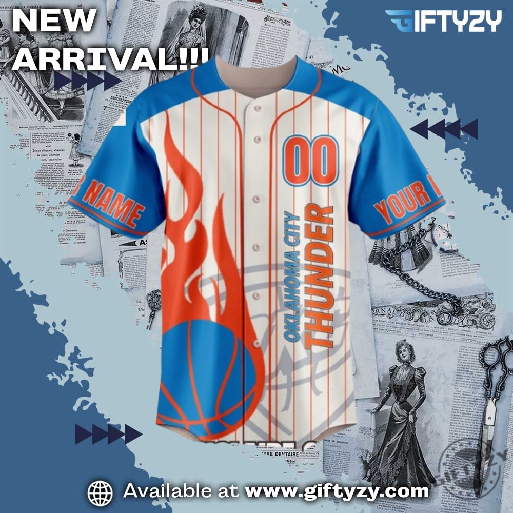 Oklahoma City Thunder 2025 Finals Eastern Conference Champions Custom Name Special Edition Baseball Jersey 4 Oklahoma City Thunder 2025 Finals Eastern Conference Champions Custom Name Special Edition Baseball Jersey