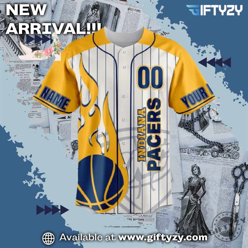Indiana Pacers 2025 Finals Eastern Conference Champions Custom Name Special Edition Baseball Jersey 4 Indiana Pacers 2025 Finals Eastern Conference Champions Custom Name Special Edition Baseball Jersey