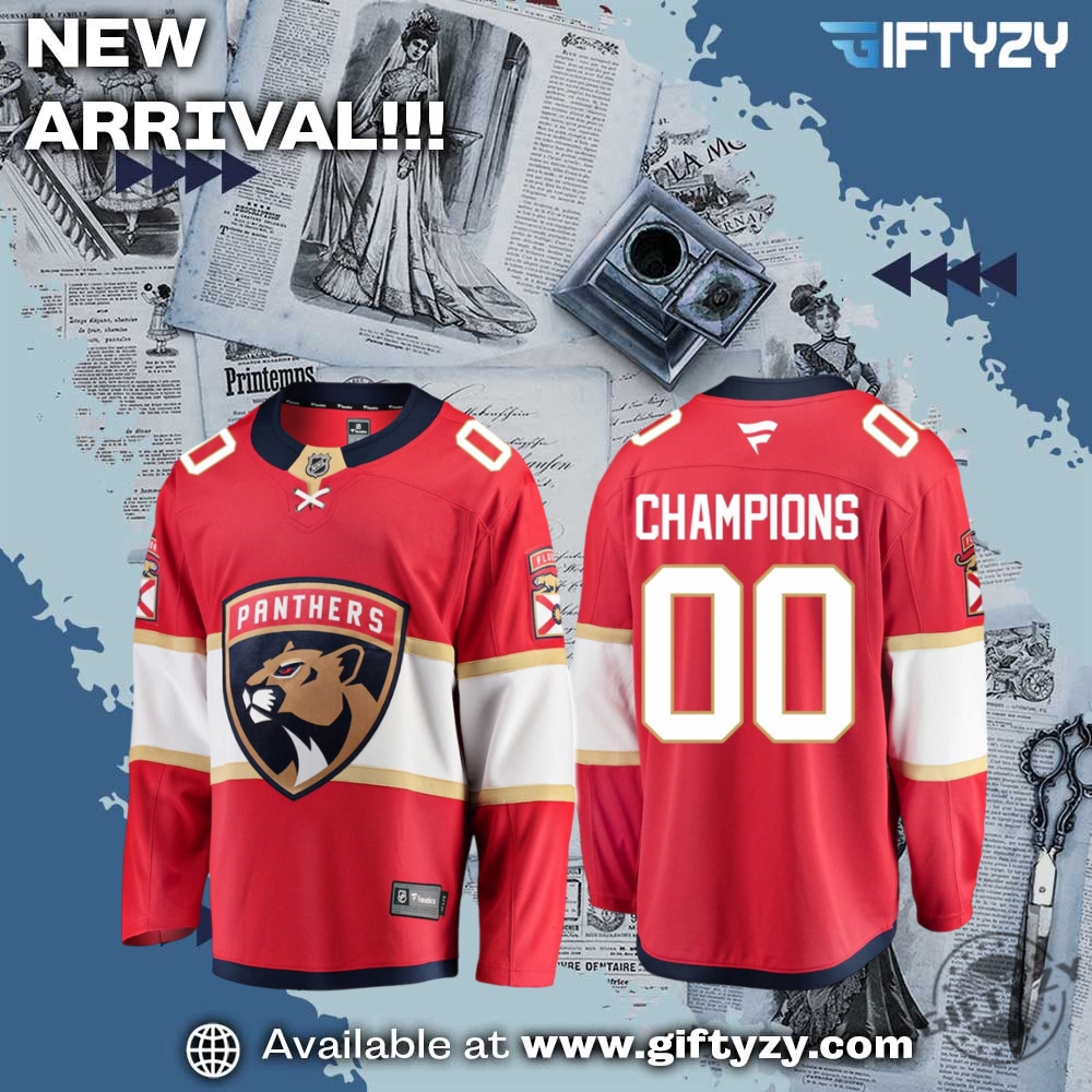 Florida Panthers Champion NHL Stanley Cup 2025 Jersey, NBA 2025 Champions Jersey 26 Florida Panthers Champion Nhl Stanley Cup 2025 Personalized Hockey Jersey