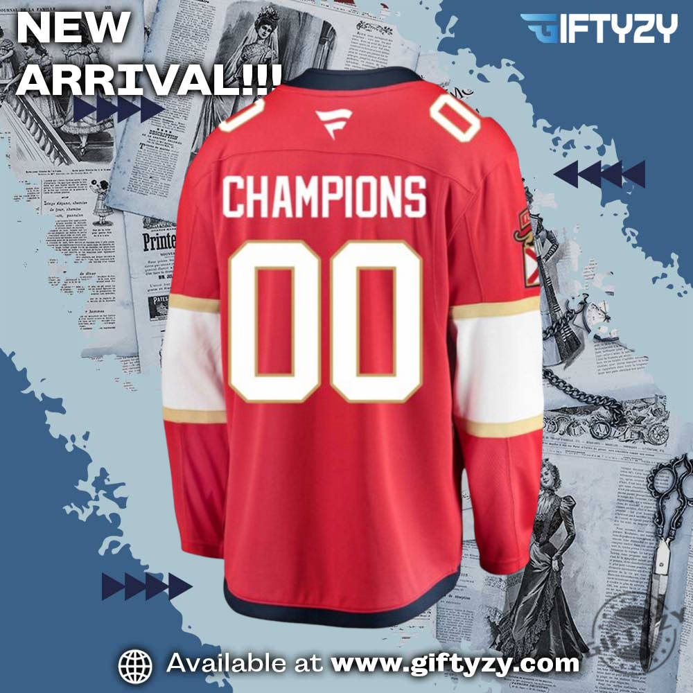 Florida Panthers Champion Nhl Stanley Cup 2025 Personalized Hockey Jersey 5 Florida Panthers Champion NHL Stanley Cup 2025 Personalized Hockey Jersey