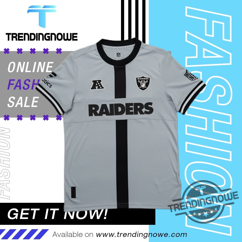 Nfl Fanatics Las Vegas Raiders Football Meets Football Soccer Jersey trendingnowe 1