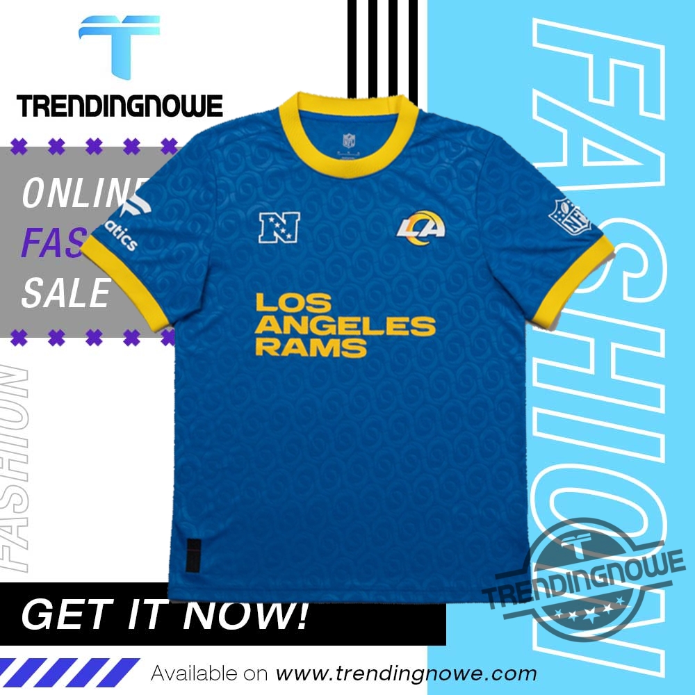 "Score Big with NFL Fanatics Football Soccer Jerseys for Fans" 4 Nfl Fanatics Los Angeles Rams Football Meets Football Soccer Jersey