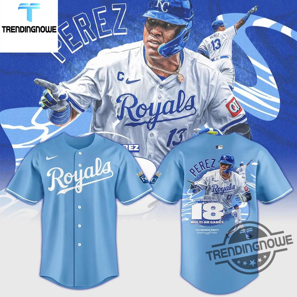 Kansas City Royals Salvador Perez Baseball Jersey 7 Kansas City Royals Salvador Perez Baseball Jersey