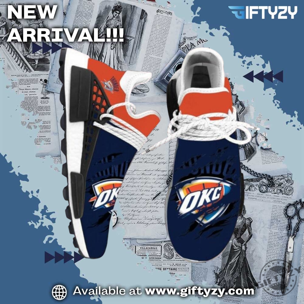 NBA Final 2025 Team Champions Shoes 4 Nba Oklahoma City Thunder Basketball Nmd Human Shoes