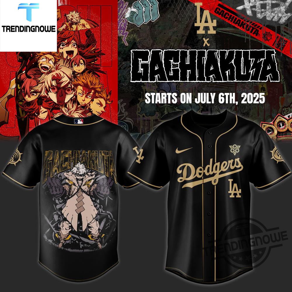 "2025 Jerseys: Sun Devils, Inter Miami, Star Wars, One Piece" 9 Los Angeles Dodgers Gachiakuta 2025 Jersey