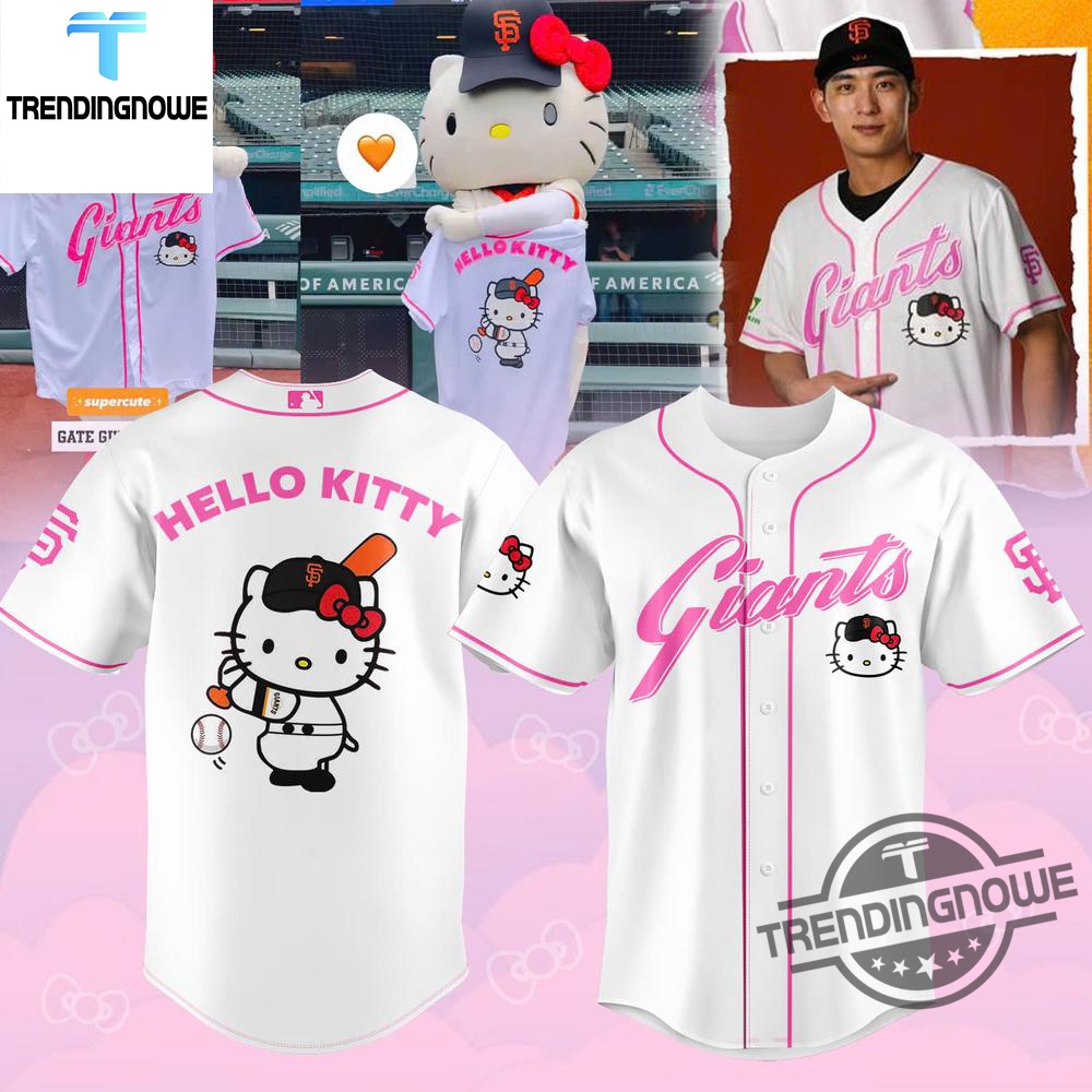 "2025 Jerseys: Sun Devils, Inter Miami, Star Wars, One Piece" 12 New San Francisco Giants Hello Kitty 2025 Jersey